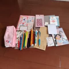 文房具セット ペンケース 色鉛筆 メモ帳まとめ売り