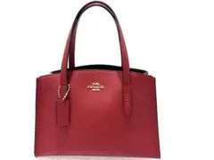 COACH レザー ハンドバッグ レッド