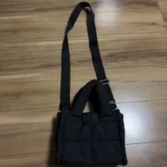 キルティング ショルダーバッグ ブラック