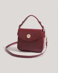 ★状態良好・断捨離価格★ショルダーバッグ ハンドバッグ 2way ボルドー