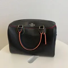COACH ハンドバッグ ブラック マルチカラーアクセント