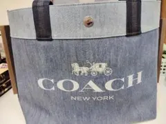 COACH デニムトートバッグ