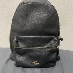 COACH レザー バックパック ブラック