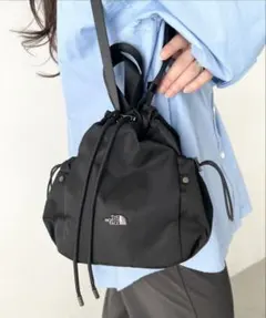 THE NORTH FACE 巾着 ショルダーバッグ ブラック