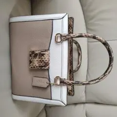 COACH アニマル柄 ショルダーバッグ ベージュ