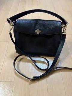 FURLA ショルダーバッグ ブラック レザー