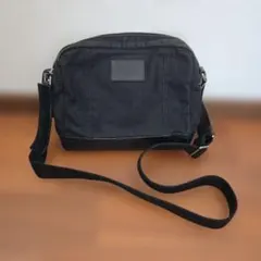 COACH ショルダーバッグ ブラック キャンバス レザー