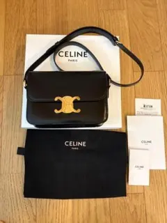 CELINE ブラックショルダーバッグ