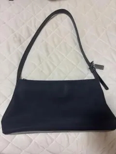 COACH ブラック ナイロン ショルダーバッグ
