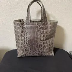 FURLA 牛革クロコ型押し　トートバッグ