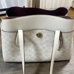COACH トートバッグ ホワイト系