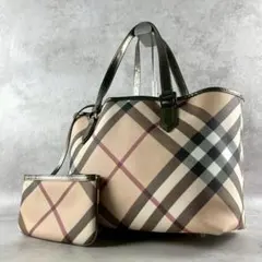 バーバリー Burberry トートバッグ＆ポーチセット ノバチェック