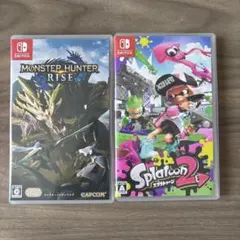 Switch モンスターハンターライズ　スプラトゥーン2 まとめ売り