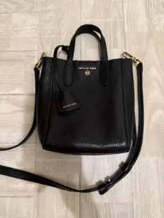 【美品】マイケルコース 2WAY ハンドバッグ ショルダーバッグ 黒 レザー