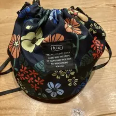 キウ　バッグ 防水 巾着 ドローストリングバッグ