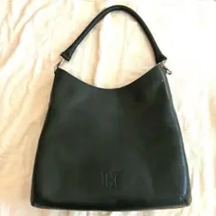 【HIROFU】ダークグリーン　レザー ショルダーバッグ