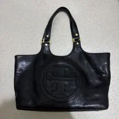 Tory Burch 黒 レザートートバッグ