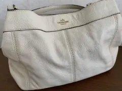 COACH レザー ホーボー ショルダーバッグ コーチ アイボリー ホワイト