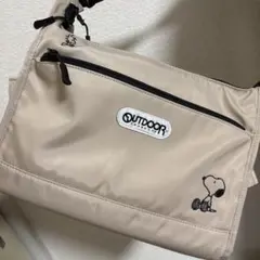 OUTDOOR PRODUCTS スヌーピー ショルダーバッグ ベージュ