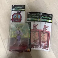 ズートピア ガゼル フィギュア カードホルダー ラバーチャーム セット