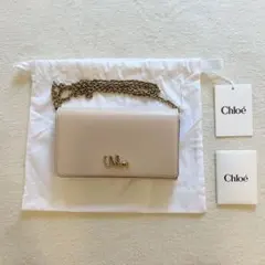 【美品】クロエ　ウォレットショルダー　ピンク