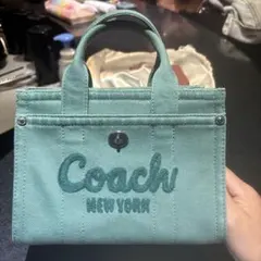Coach ミントグリーン トートバッグ