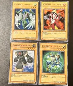 遊戯王　エレメンタルヒーロー　E・HERO フェザー　スパーク　クレイ　マン