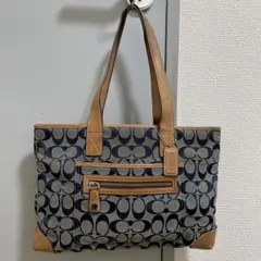 コーチ トートバッグ ネイビー