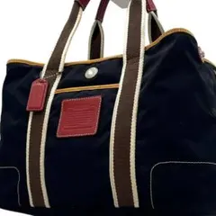 COACH ミニトートバッグ ナイロン ブラック 5078 ハンプトンズ