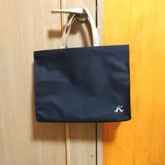 Kitamura トートバッグ ネイビー 持ち手　ベージュ