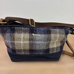 Harris Tweed チェック柄ショルダーバッグ