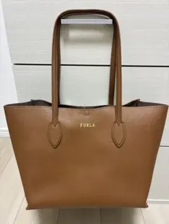 【美品】FURLA トートバッグ ブラウン