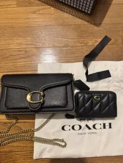 ‼️COACH Tabbyチェーンクロスボディバッグ19 現行モデル+財布セット