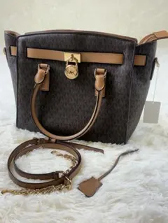 Michael Kors 2way ハンドバッグ ショルダー ブラウン PVC