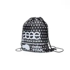 新品 aeae WEB LOGO FLOWER GYM SACK ブラック