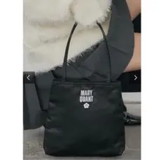 MARY QUANT ブラックトートバッグ