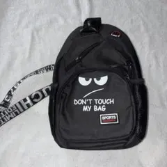 DON'T TOUCH MY BAG ボディバッグ ブラック