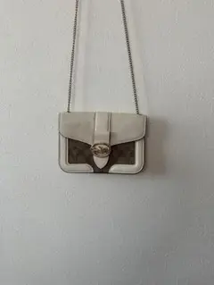【極美品】COACH シグネチャー チェーン ショルダーバッグ