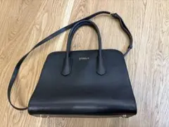 FURLA マエ　ショルダーバッグ　黒　2wayレザー