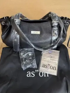 ason(新品)ブラック　ショルダーバッグ